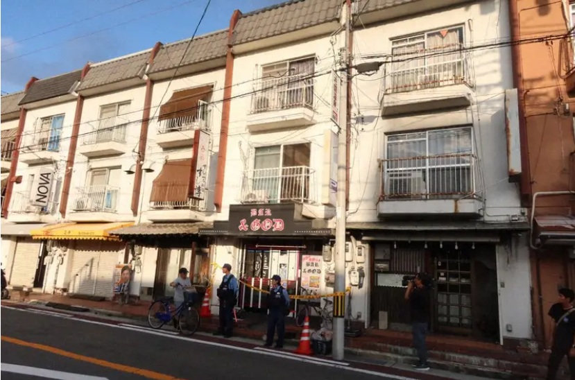 事件現場となった永久寛史容疑者の自宅（外観）