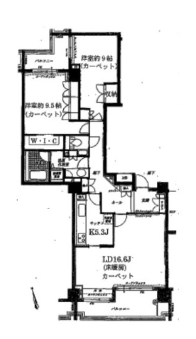 パークハウス西麻布5階間取り