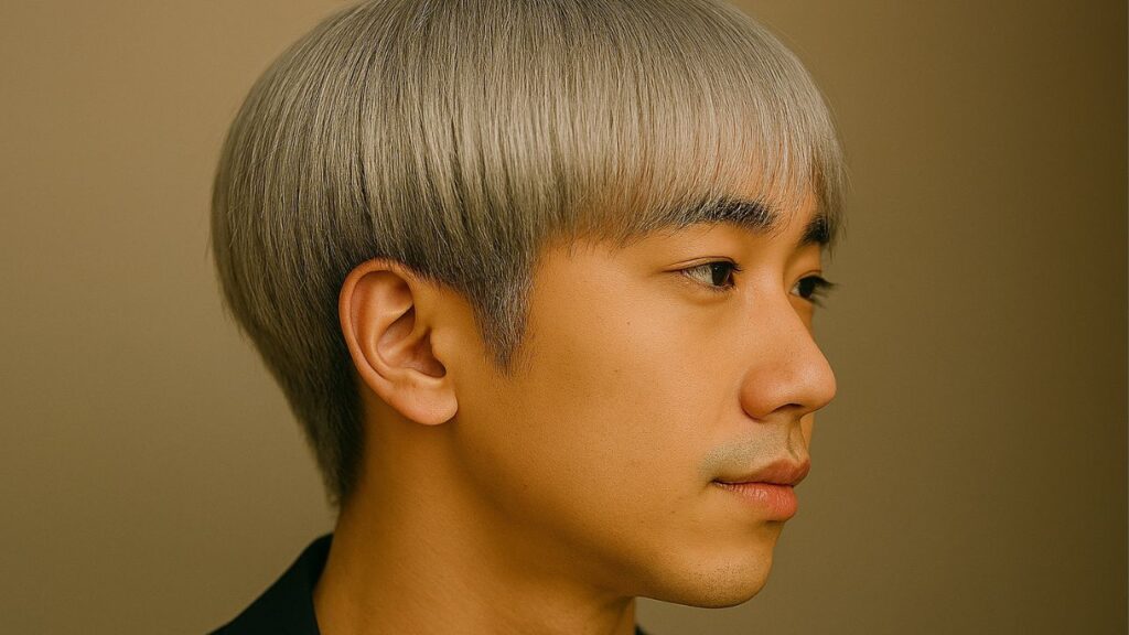 シルバーヘアの木村斗哉予想画像(横顔)