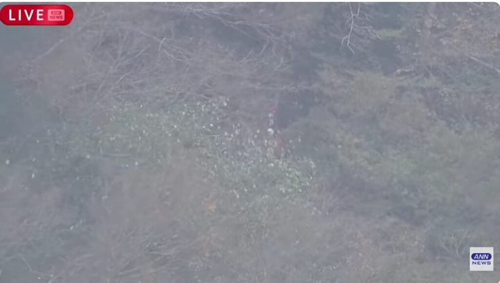 救助隊が現場に到着