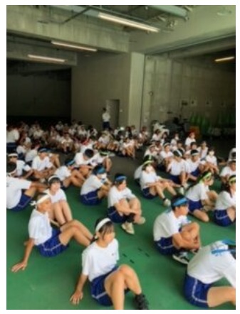 大東中の体育大会（青ジャージ）