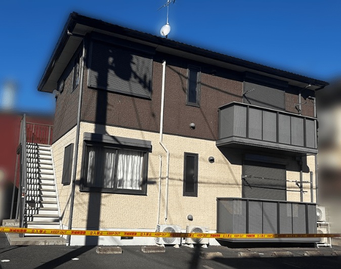 水戸市で発生したネイリスト殺人事件の現場アパート