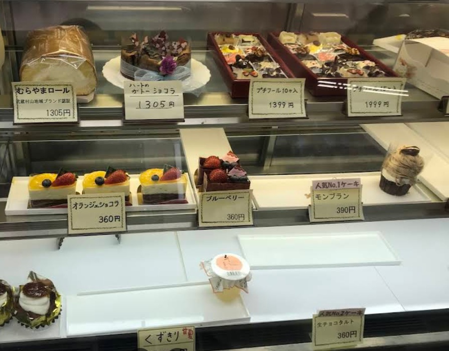 シャトー洋菓子店のラインナップ