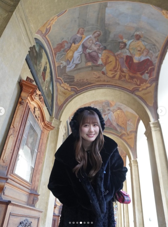 ロレッタ教会を訪れた佐々木彩夏