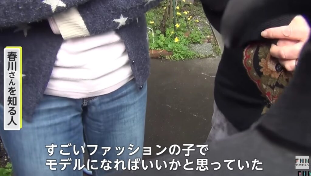 春川萌衣さんはモデルになれそうだと語る近所の人