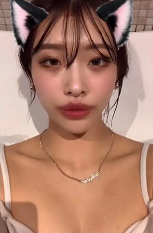 
TikTokに投稿された竹前美結容疑者