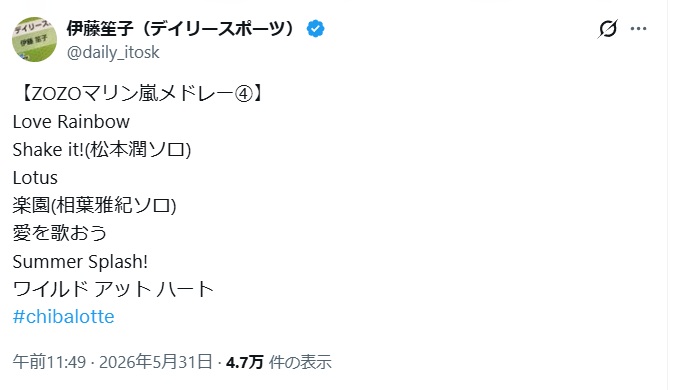 千葉マリン嵐メドレー4