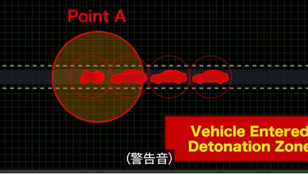 
東条はバイクが通り過ぎてもボタンを押さない
